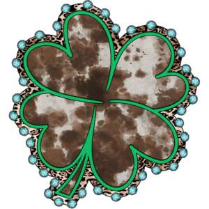 Lucky Cowhide Clover 0001